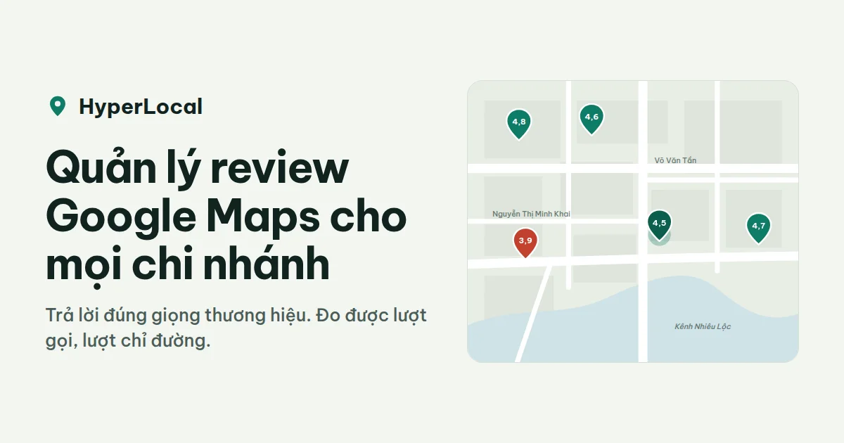 HyperLocal - Quản lý review Google Maps đa địa điểm